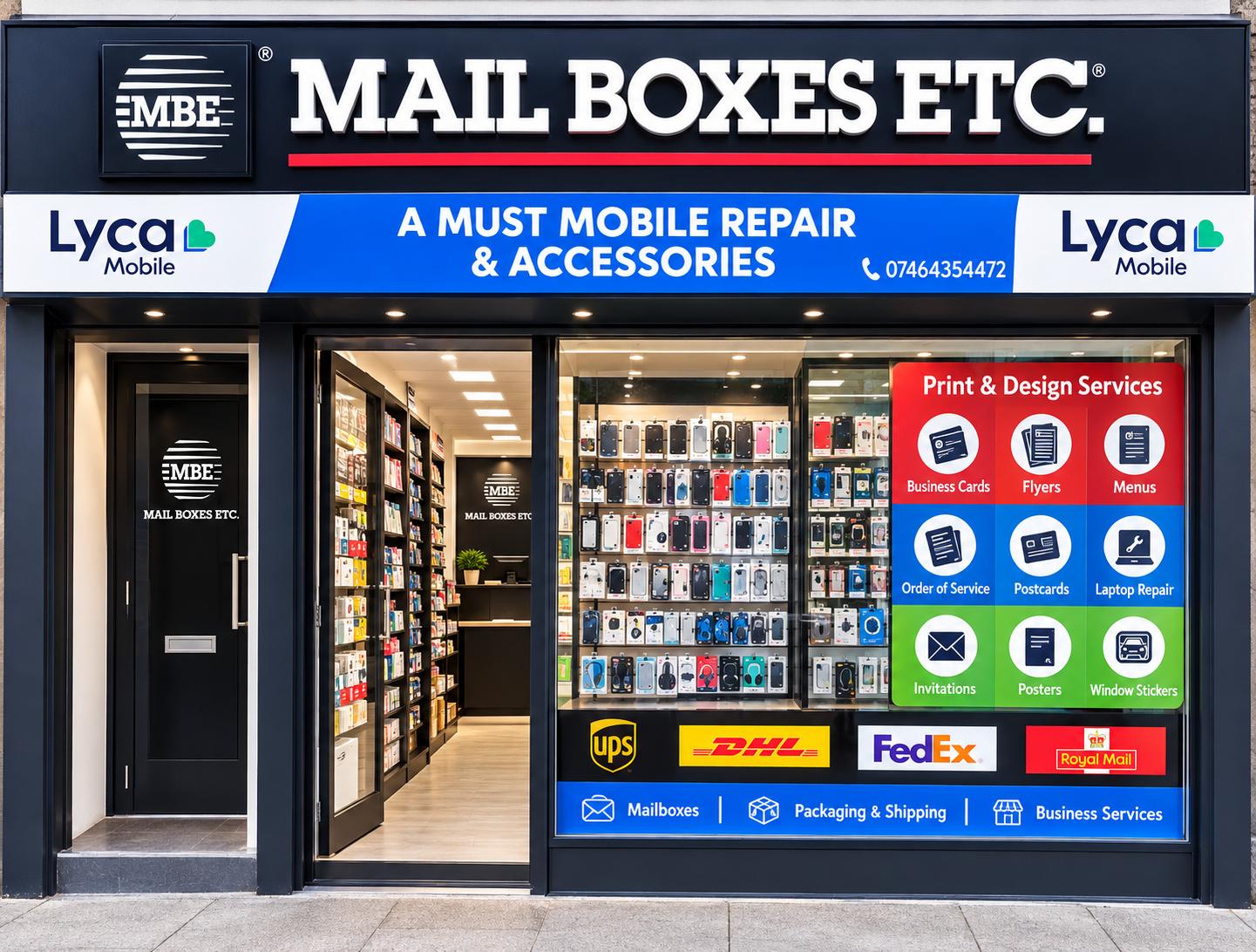 A Must Mobile Repair & Accessories shopfront on Holloway Road, London